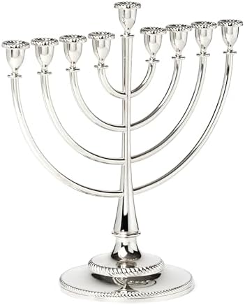 Reed And Barton 896613 Roseland Silver Menorah 1