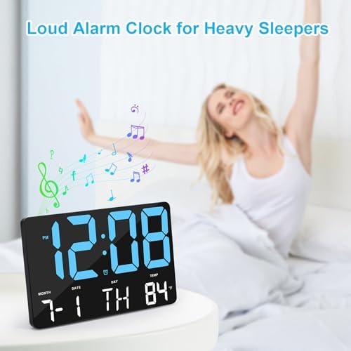 Amgico Digital Alarm Clock with Temperature and Auto Dimming