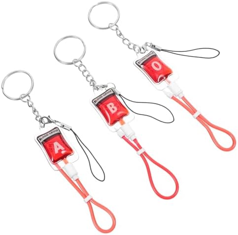 Luxshiny Halloween Blood Bag Keychain Pendant