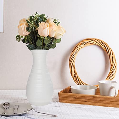 2 Pack Composite Plastics Flower Vase with Ceramic Look