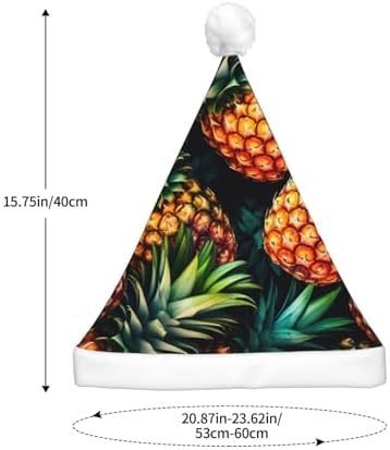 QINZHENG LED Pineapple Santa Christmas Hat for Adults