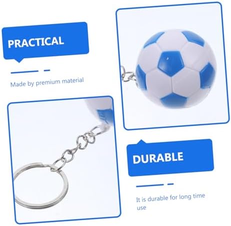 VICASKY 2PCS Soccer Ball Keychains for Football Fans