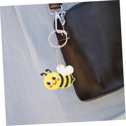 VICASKY 20pcs Bee Keyrings Cute Spring Themed Backpack Charms Party Favors