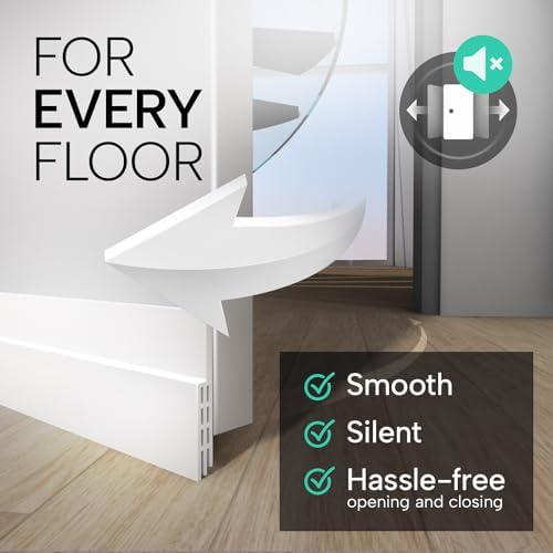 Vellure Door Draft Stopper - Premium Door Sweep 5x39 White
