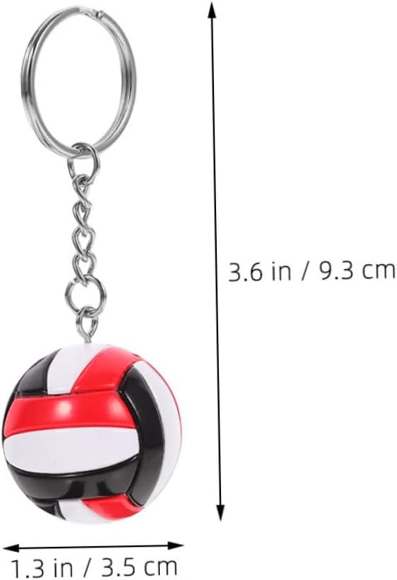 2pcs Volleyball Keychain Pendant for Backpacks and Gym Bags
