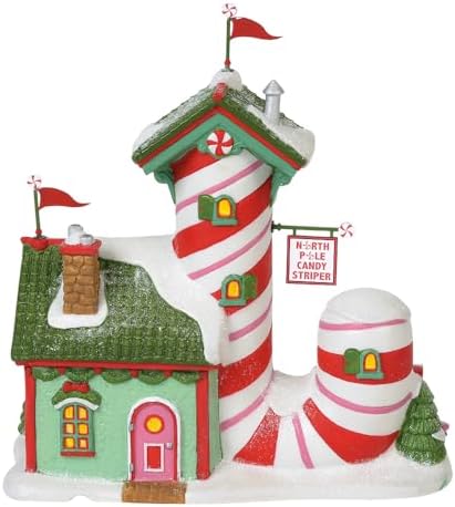 Department 56 North Pole Village Candy Striper Animated Building 7 Inch