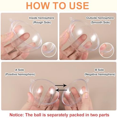35 Inch Clear Ornament Ball with Wire 5pcs