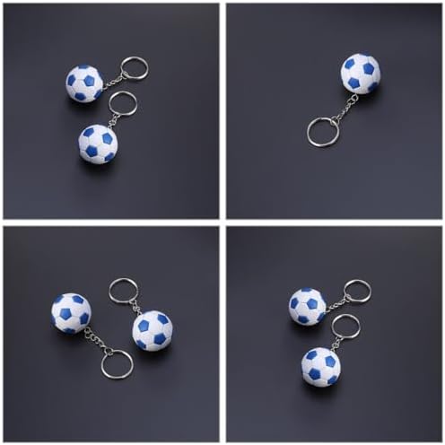 6pcs Soccer Keychain Pendants for Party Favors