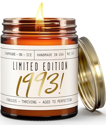 Limited Edition 1993 Soy Candle 32nd Birthday Gift for Her