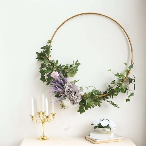 Efavormart 24 Inch Gold Metal Wreath Hoop Rings