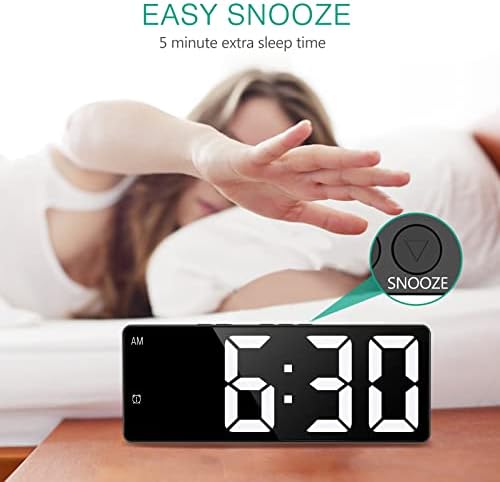 ORIA Digital Alarm Clock with Temperature Display