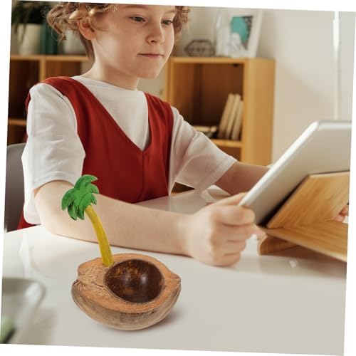 Coconut Shell Candle Holder for Taper and Pillar Candles