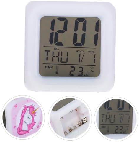 Unomor Unicorn LED Digital Alarm Clock with Brightness Control
