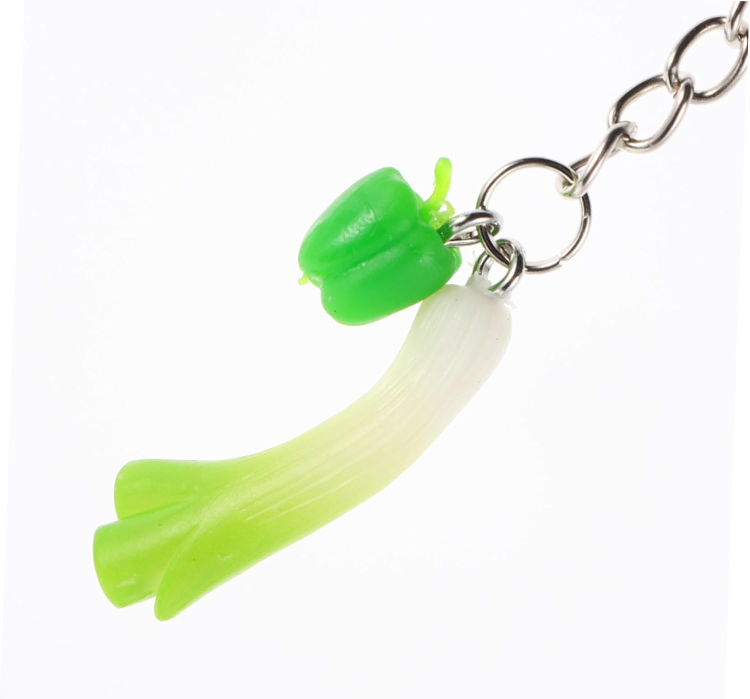 PRETYZOOM 3pcs Realistic Vegetable Keychain Set