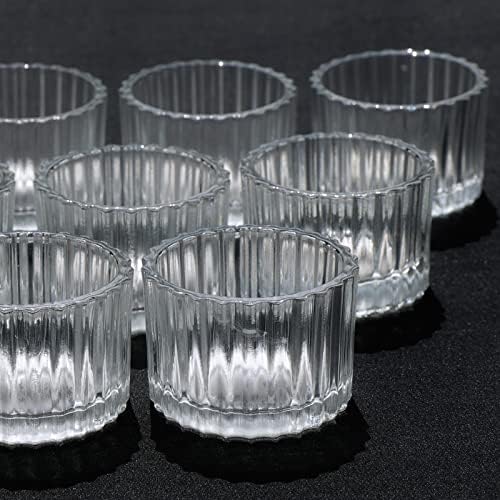 VOHO Clear Tea Light Holder Set of 12