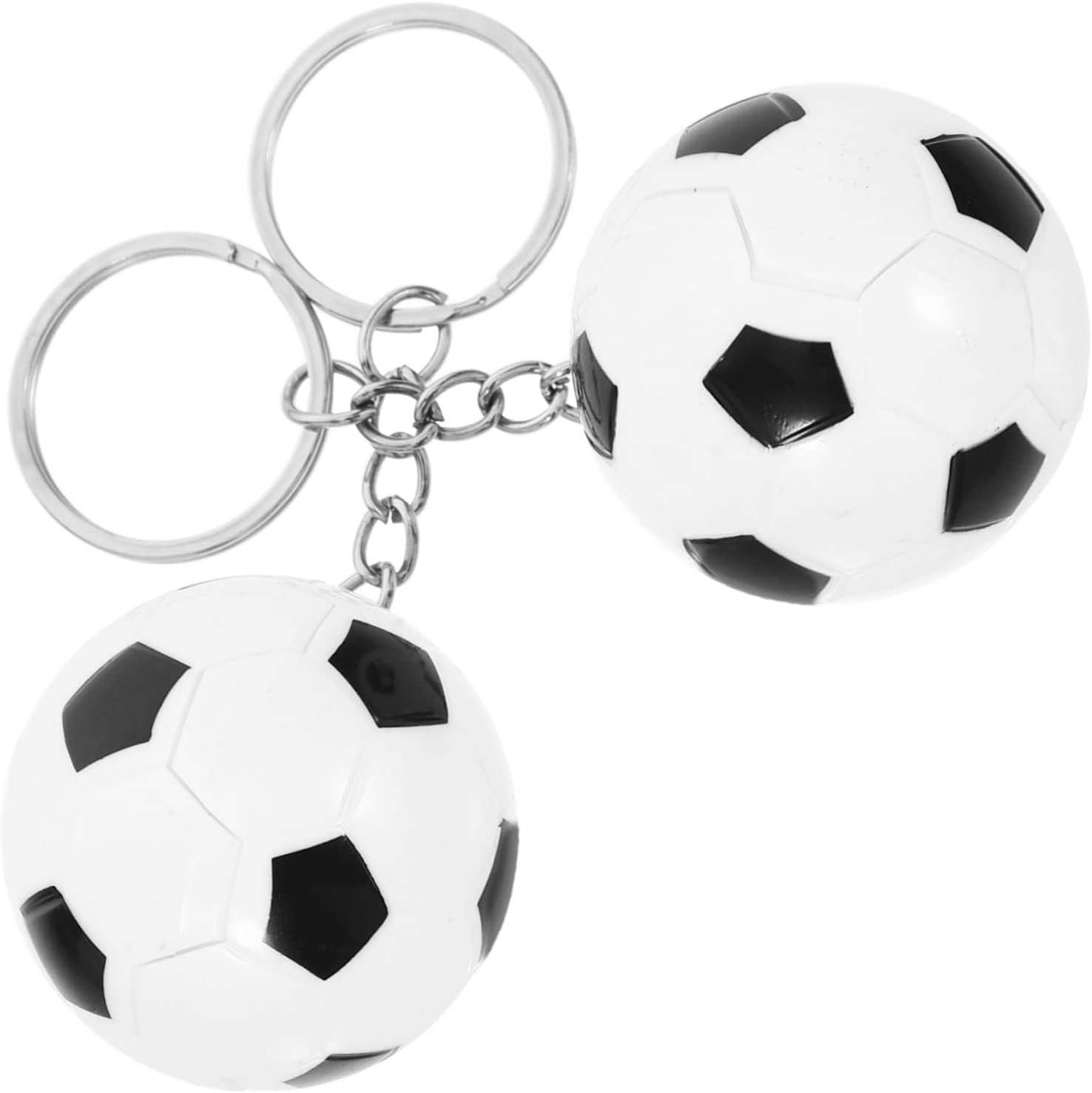 VOSAREA 2Pcs Soccer Ball Keychains for Boys