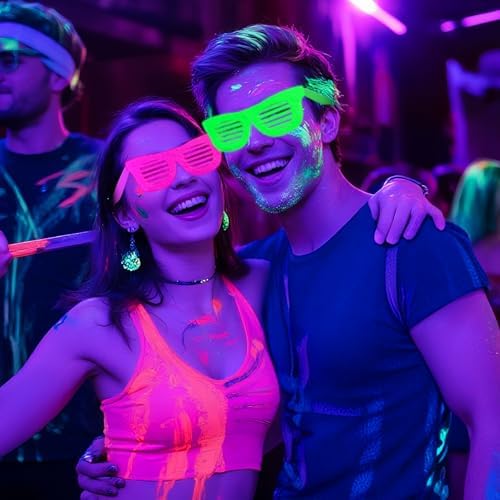Mega-L 12 Pcs Glow in The Dark Glasses Party Favors