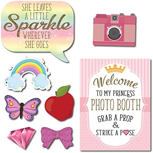 Princess Photo Booth Props - 41-Piece Fun Kit