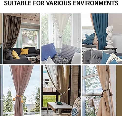 Modern Magnetic Curtain Holdbacks 2 Pack