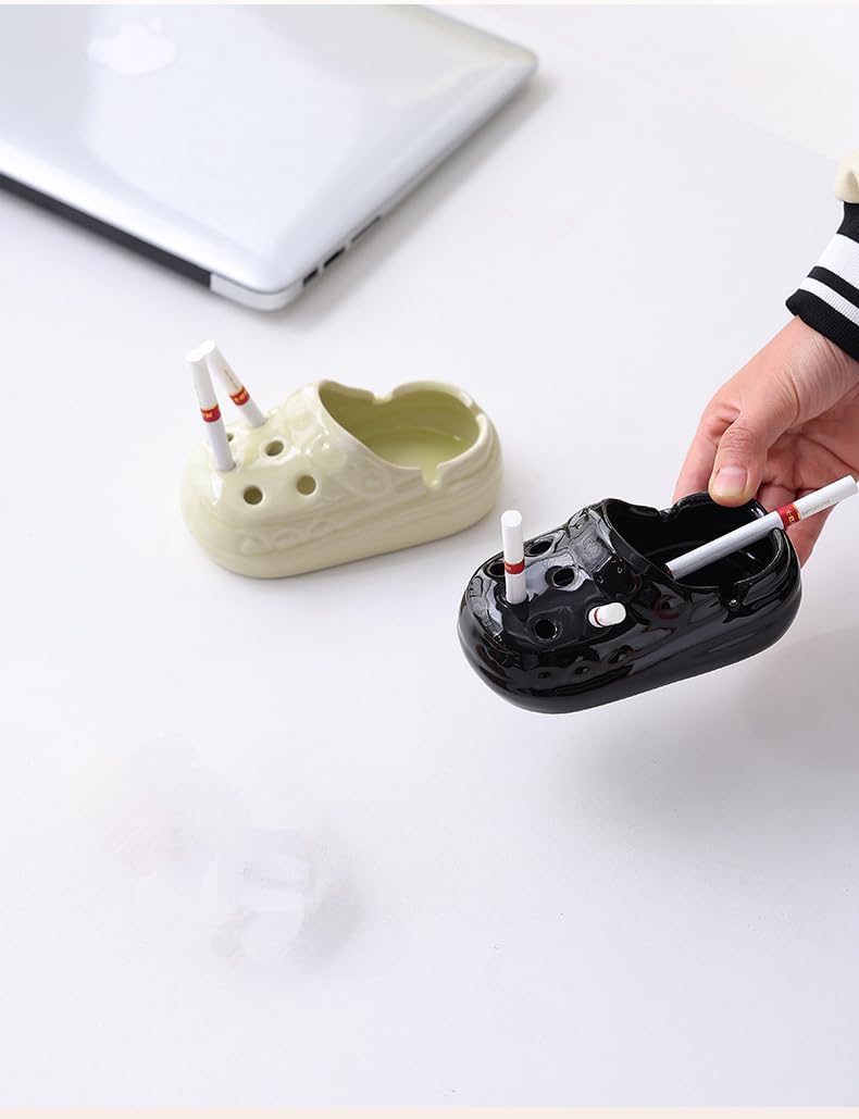 CuteZing Perforated Shoe Ceramic Ashtray 45 Inch