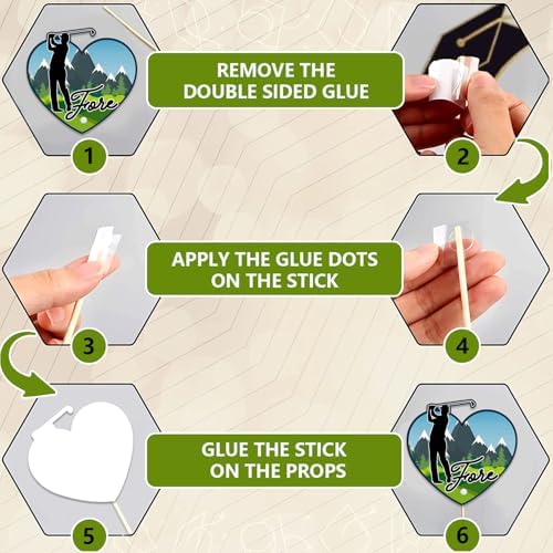 Duormal Golf Party Photo Booth Props Set