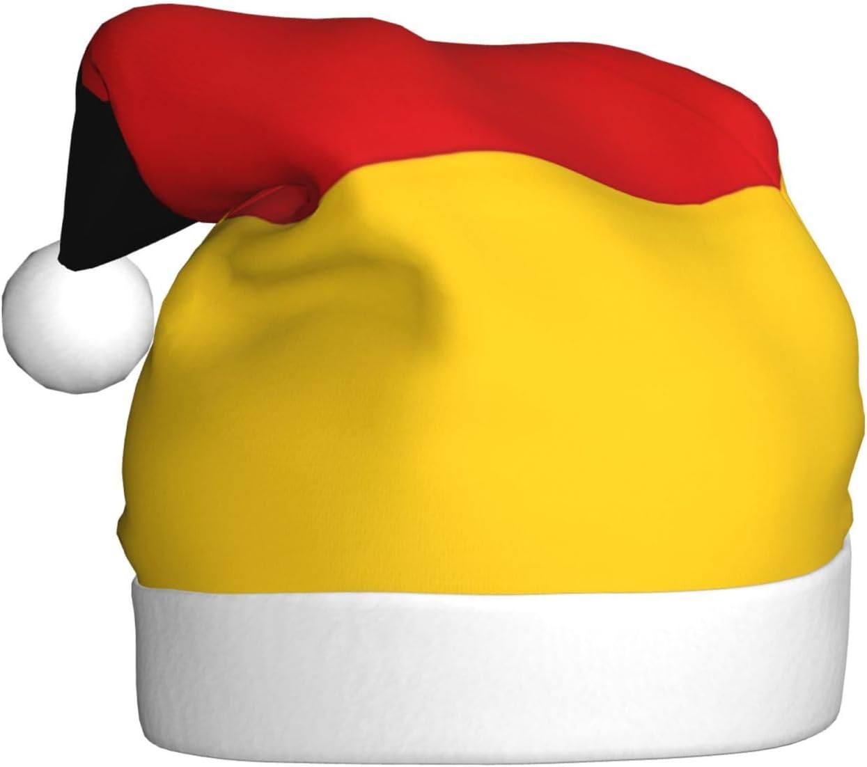 QinZheng Germany Flag Print Santa Hat for Women