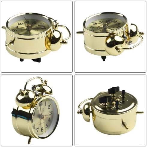 Vintage Mechanical Gold Horseshoe Alarm Clock