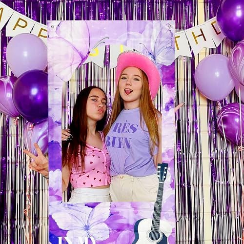 LaVenty Sparkling Guitar Themed Photo Booth Backdrop