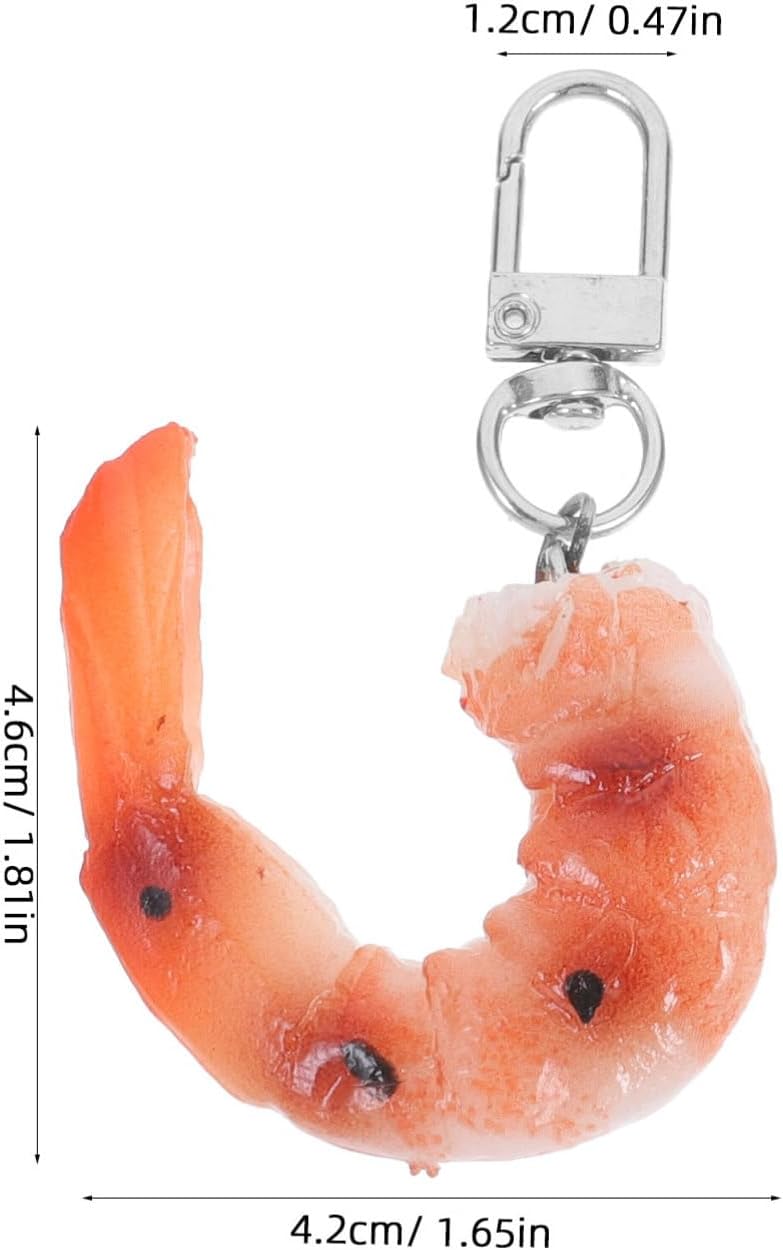 STOBAZA Shrimp Key Ring Car Key Charm