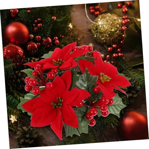 Wakauto Mini Christmas Candle Wreath Decor