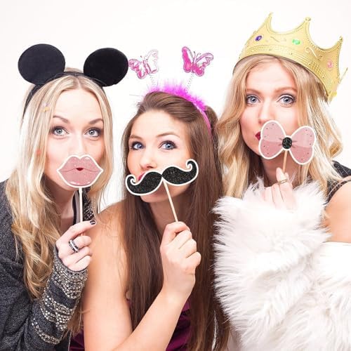 22Pcs Rose Gold Rude Youre Leaving But OK Photo Booth Props