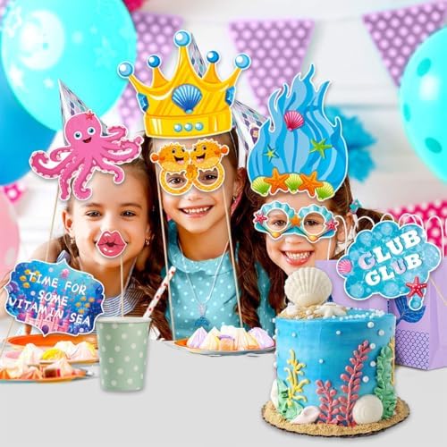 30 Pcs Under The Sea Photo Booth Props