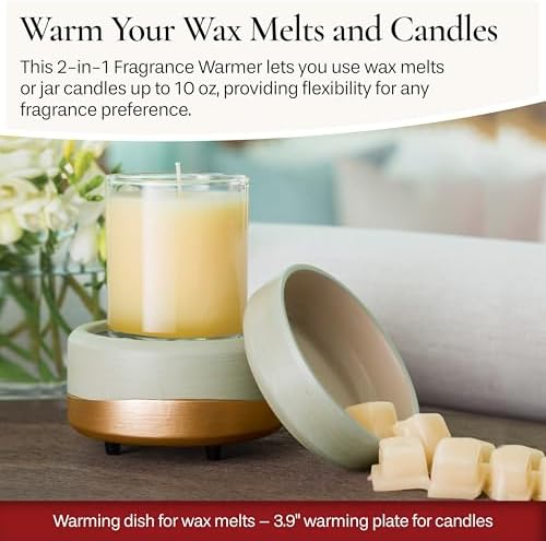 Candle Warmers Etc 2-in-1 Candle and Fragrance Warmer