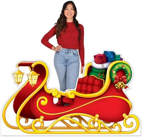 Beistle Santas Sleigh Photo Prop 37 x 510