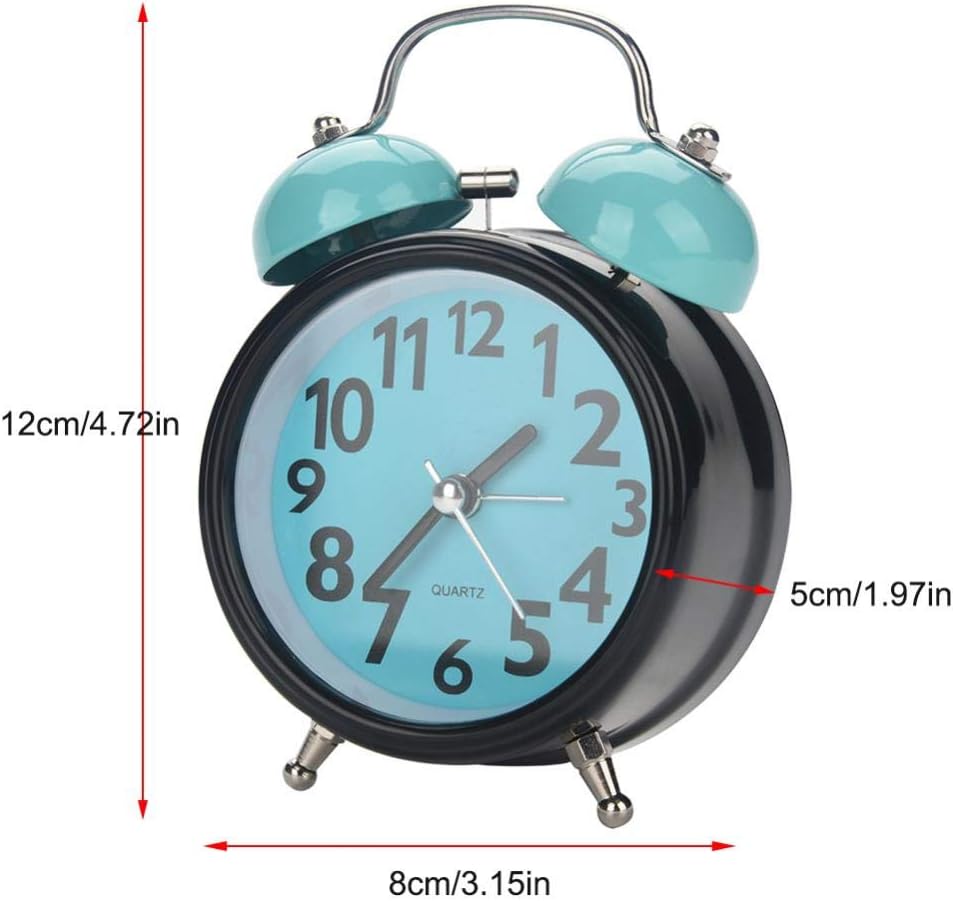 Boquite Mechanical Alarm Clock with Night Light