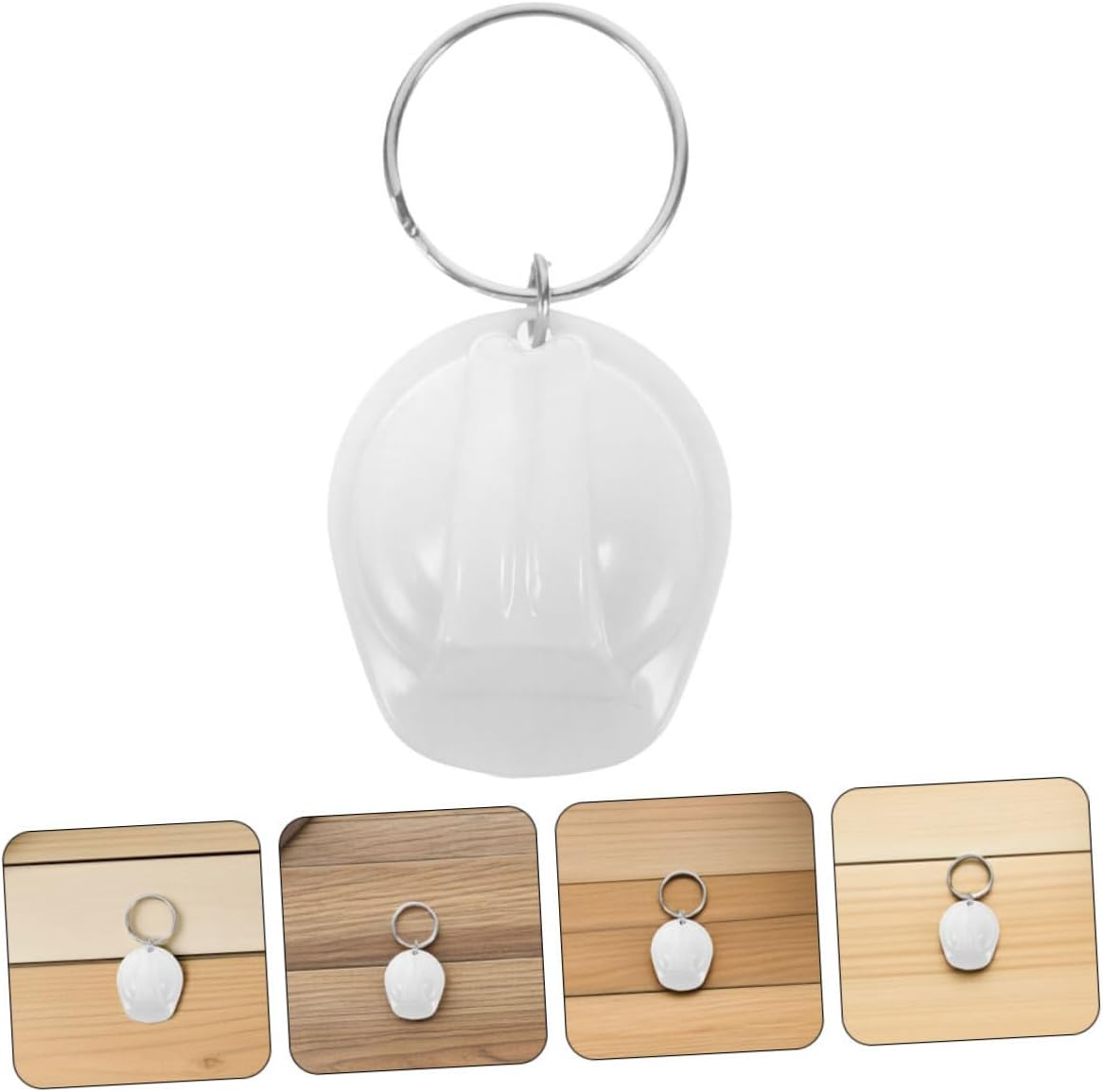 Mini Construction Helmet Keychain for Workers and Party Favors