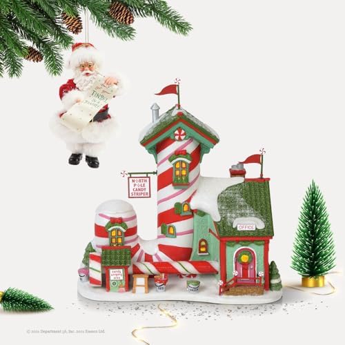 Department 56 North Pole Village Candy Striper Animated Building 7 Inch