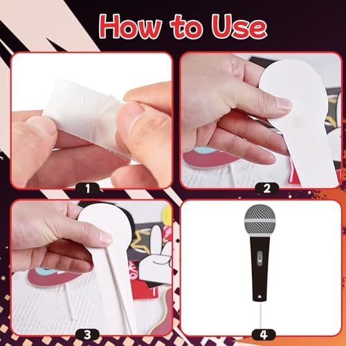 Paper Jazz Rock and Roll Party Decorations 18pcs