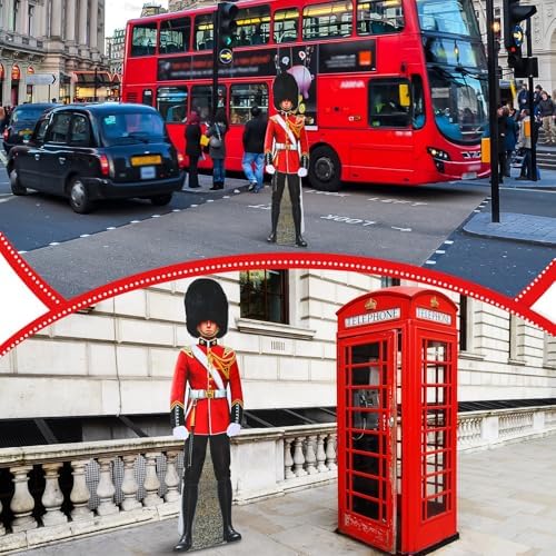 6 Ft British Royal Guard Stand-Up Cutout Prop