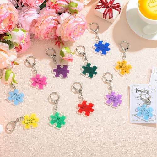 Geelin Team Puzzle Keychain Set for Appreciation Gifts