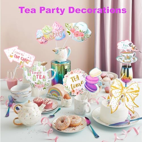 Mity Rain 14 Pcs Tea Party Decorations
