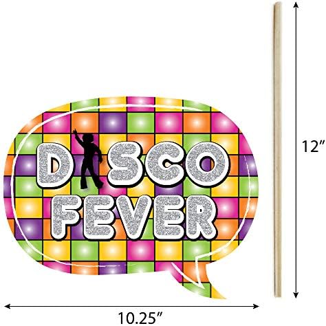 Big Dot of Happiness 70s Disco Photo Props Kit