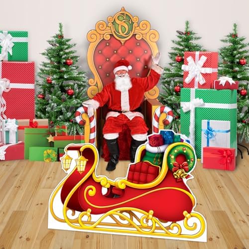 Beistle Santas Sleigh Photo Prop 37 x 510