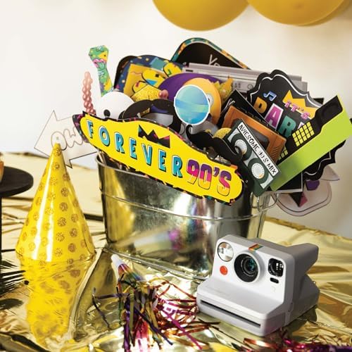 90s Photo Booth Props 41-Piece Fun Selfie Kit