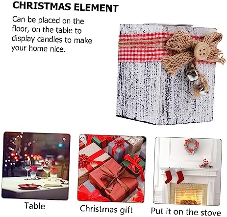 LIFKICH Wooden Candle Stand for Christmas Decor