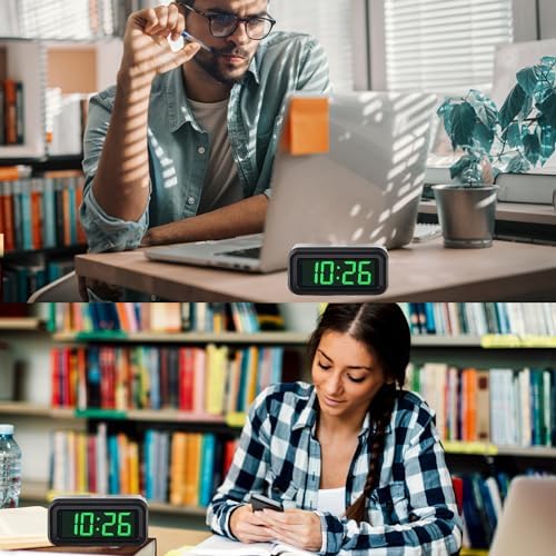 Supledck Digital Alarm Clock with 3 Brightness Levels and 12 Inchr LED Display