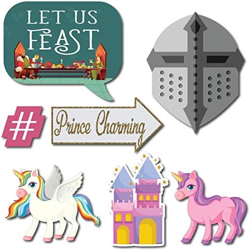 Princess Photo Booth Props - 41-Piece Fun Kit