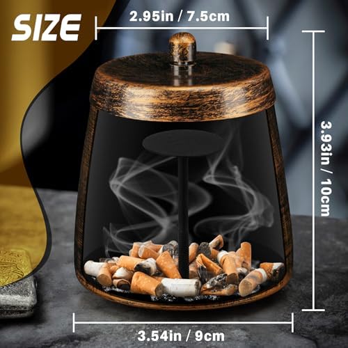 Yiiwinwy Windproof Cigarette Ashtray Outdoor