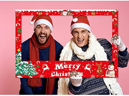 Christmas Photo Booth Frame with 6 Props