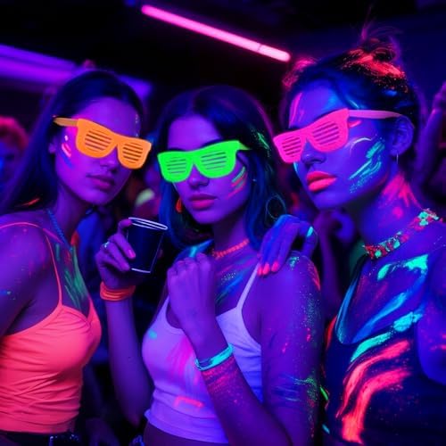 Mega-L 12 Pcs Glow in The Dark Glasses Party Favors